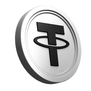 Tether USDT coin illustration within the platform information section